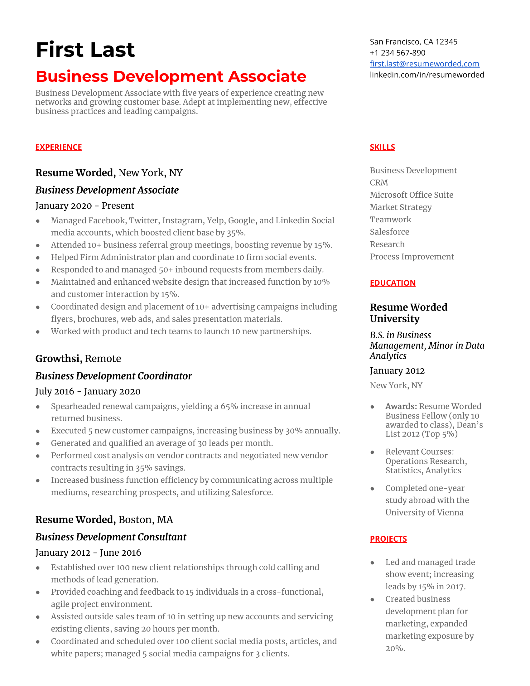 50+ Sales Resume Examples for 2023 | Resume Worded