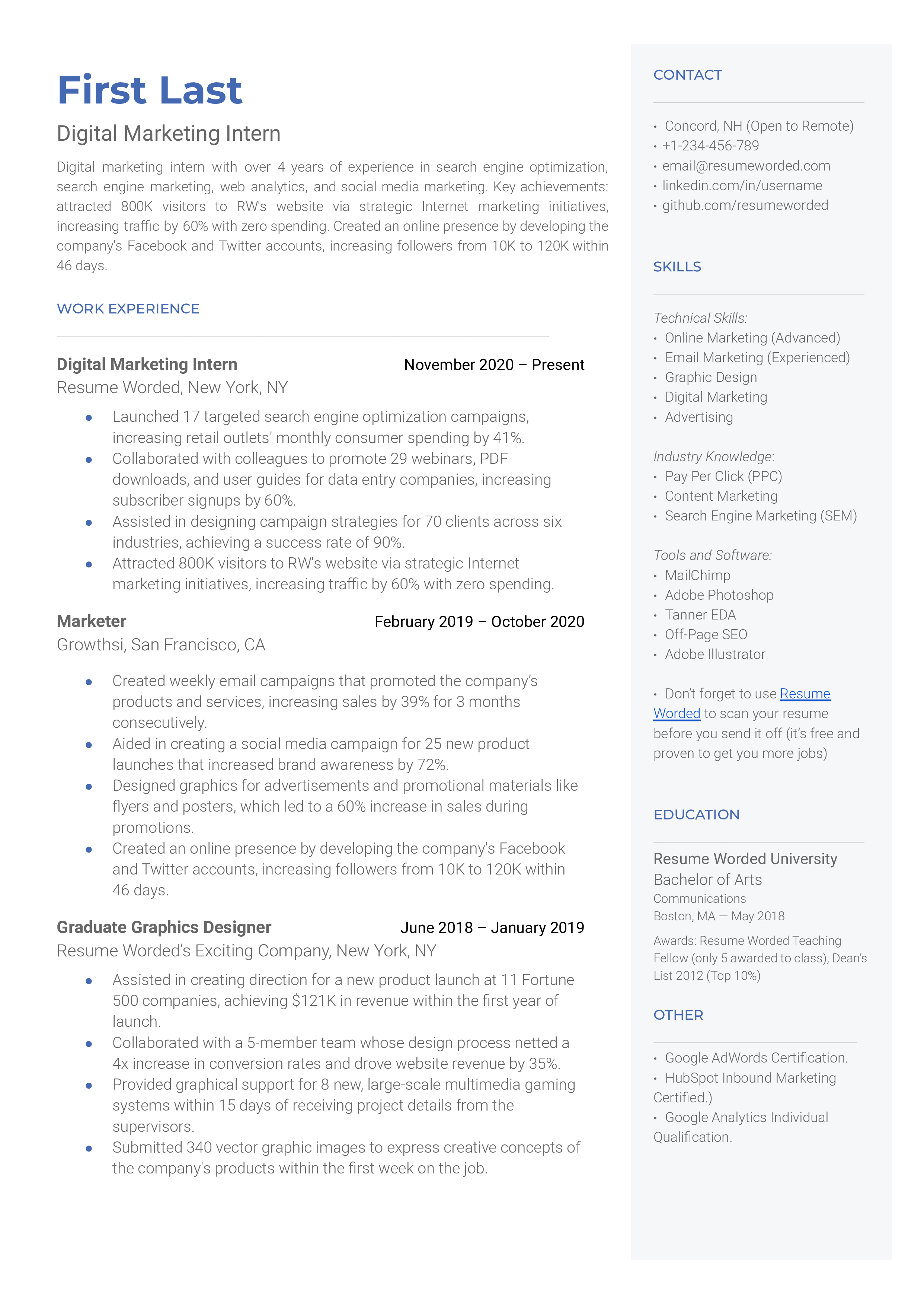 Digital Content Creator Resume Examples for 2024 Resume Worded