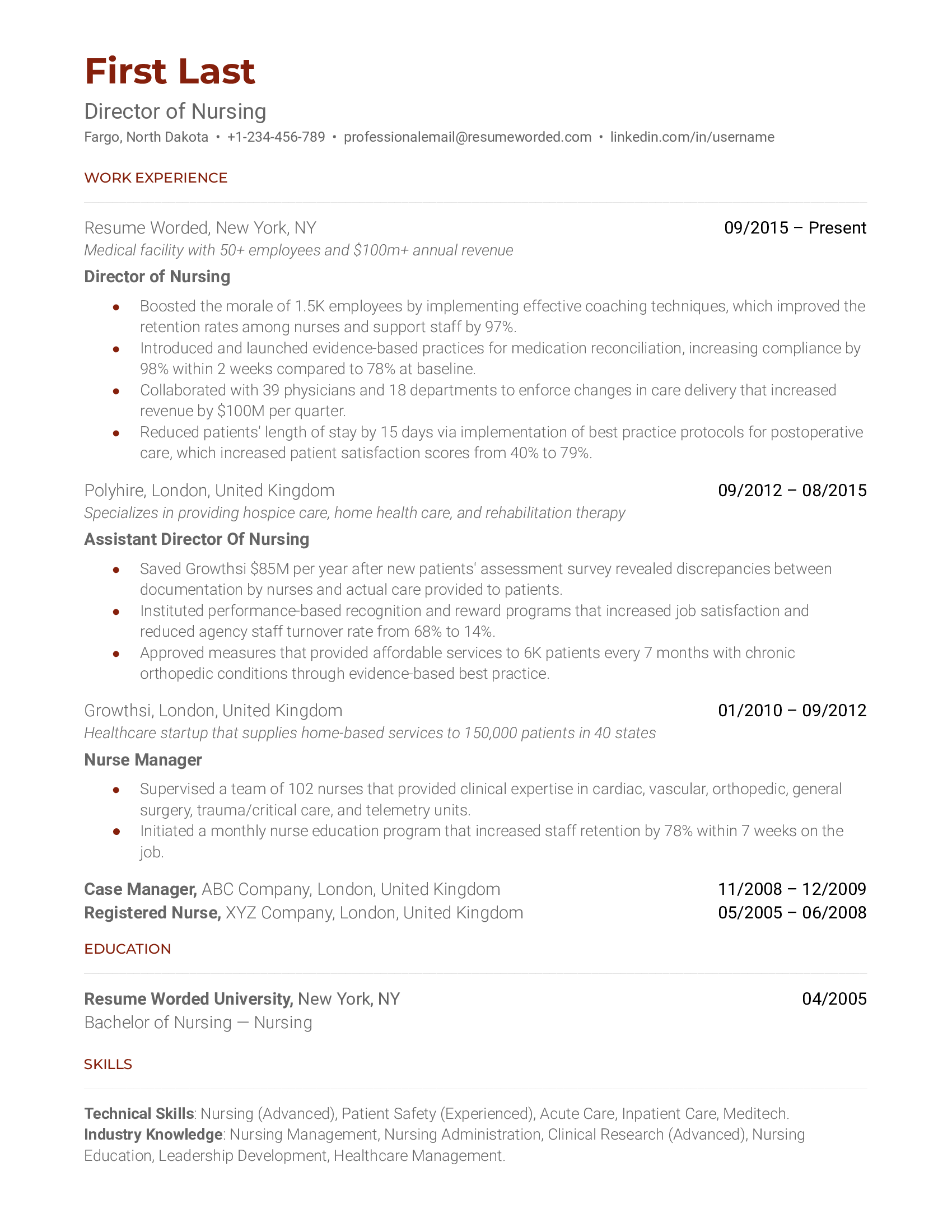 Nurse Resume Examples Hot Sex Picture