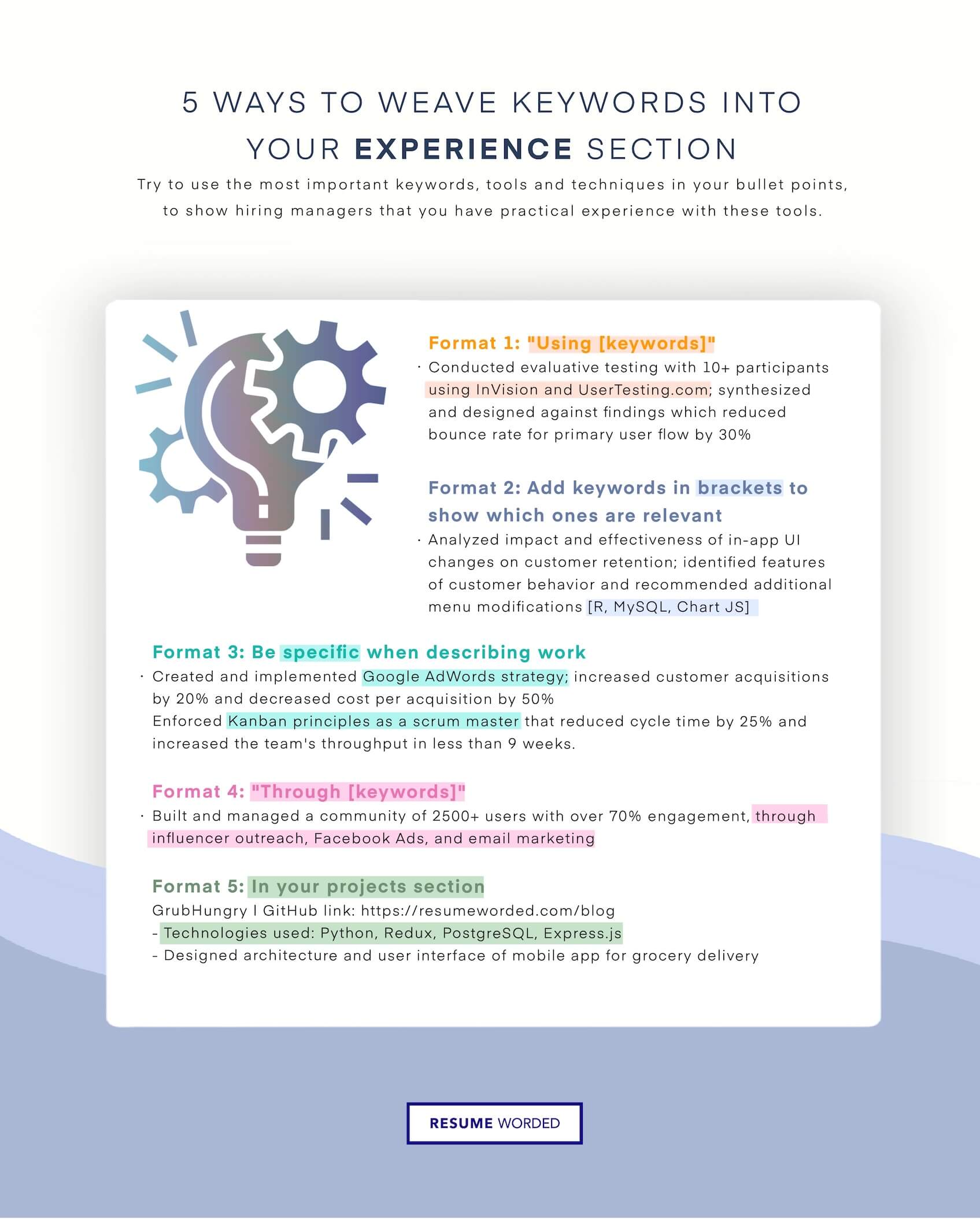 Use D&I keywords to indicate your expertise. - Diversity and Inclusion Coordinator Resume