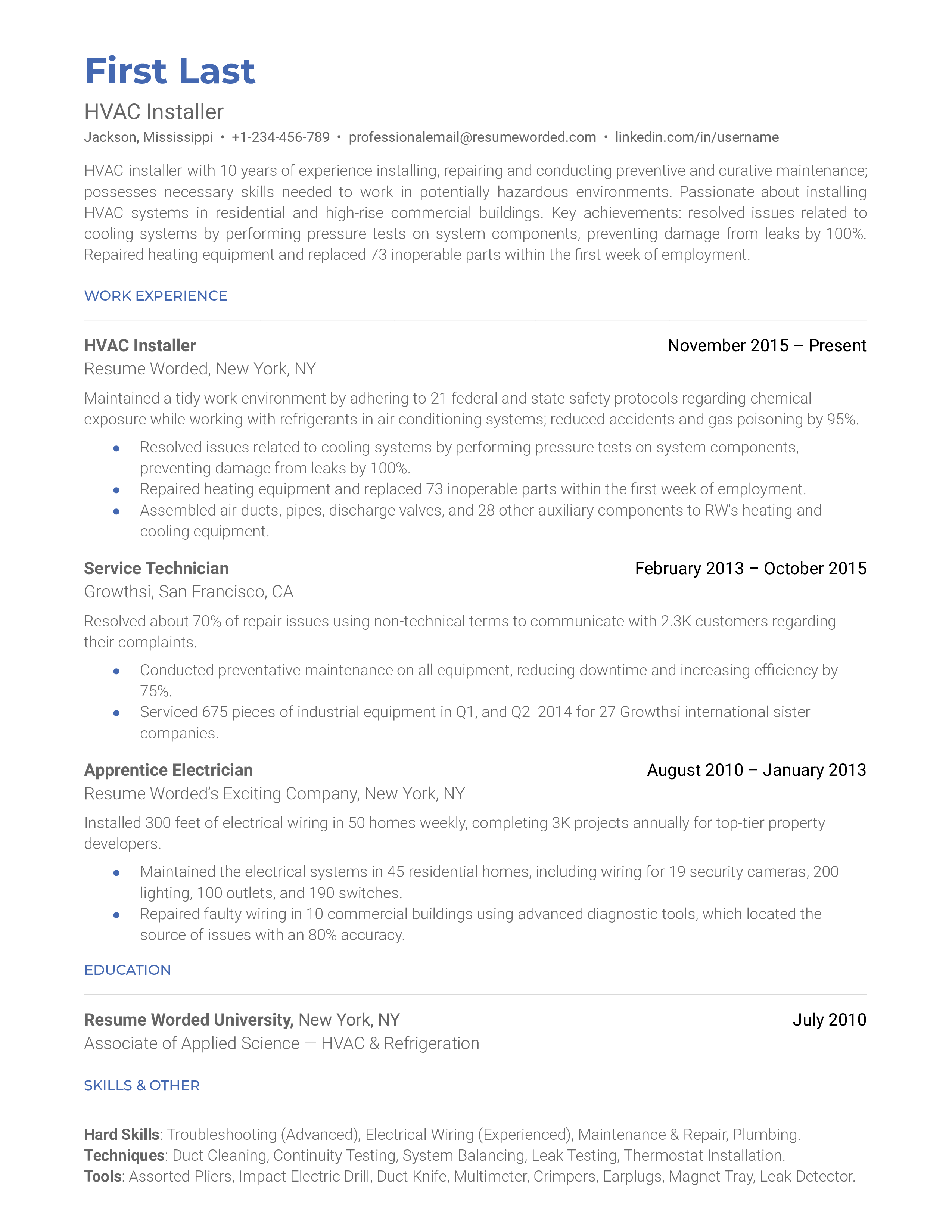 professional-hvac-refrigeration-technician-resume-examples