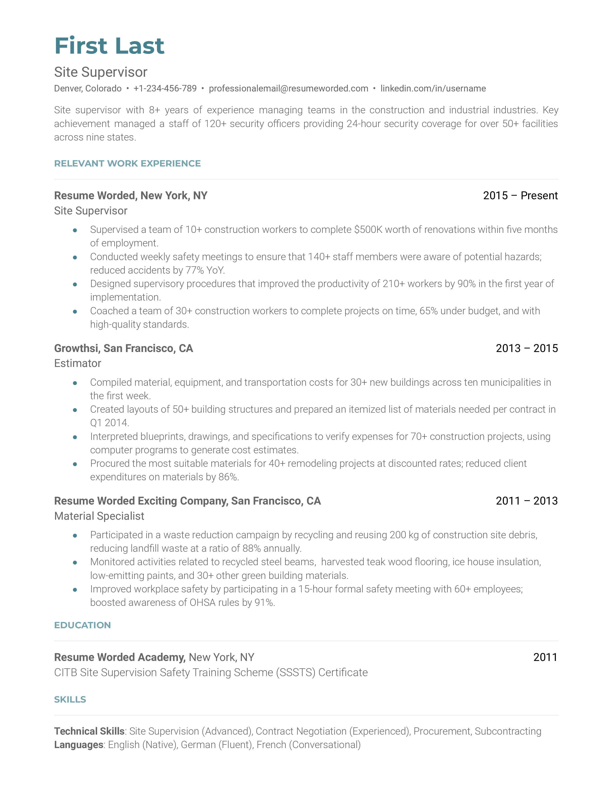 Desktop Support Engineer Resume Examples For 2023 Resume Worded