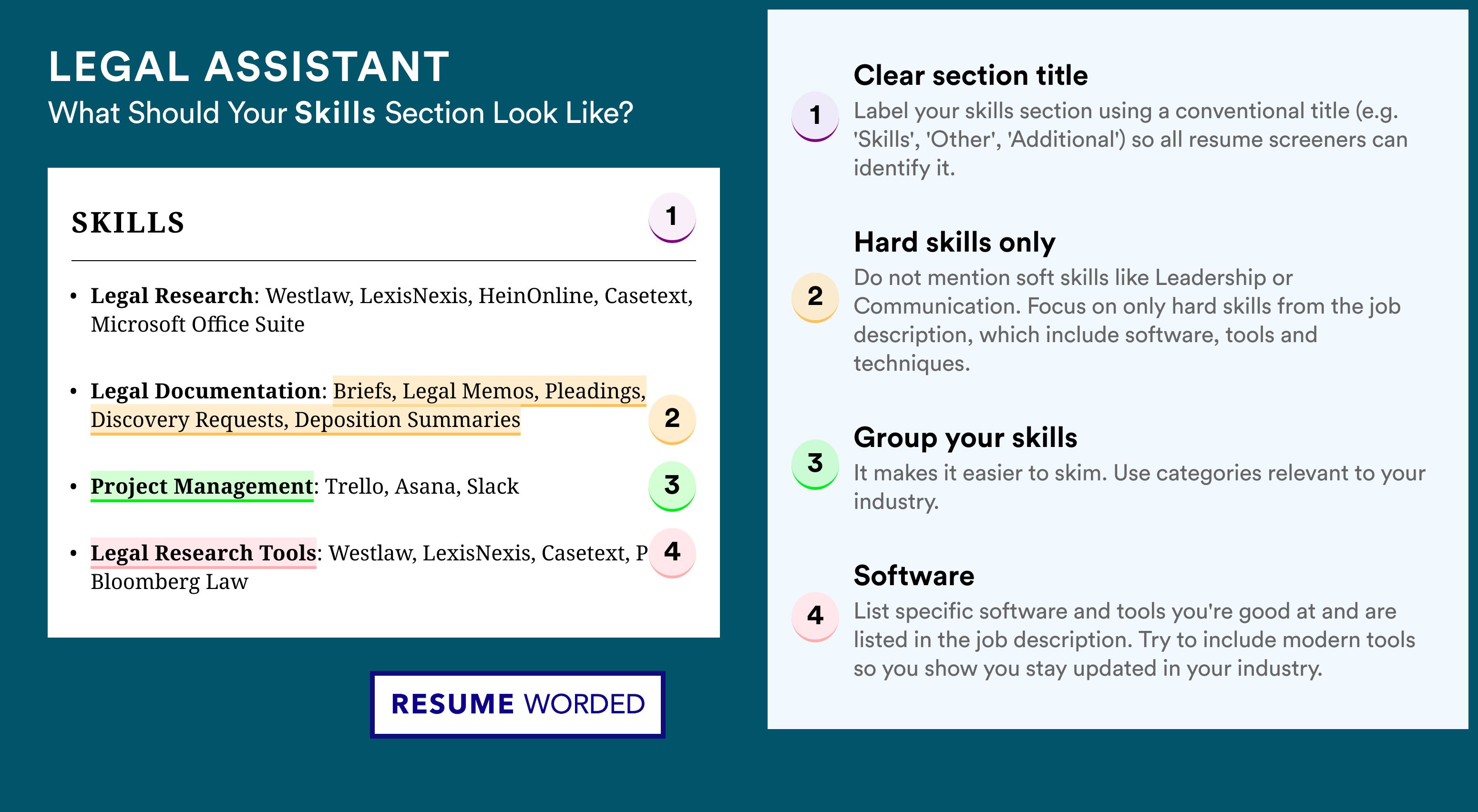 How To Write Your Skills Section - Legal Assistant Roles
