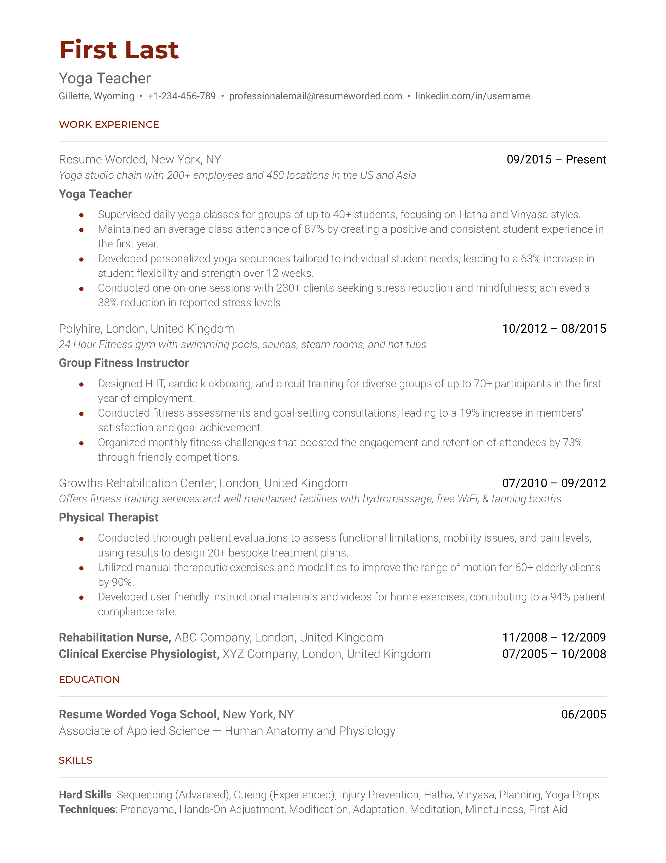 Teacher Resume Examples 2024 Didi Muriel