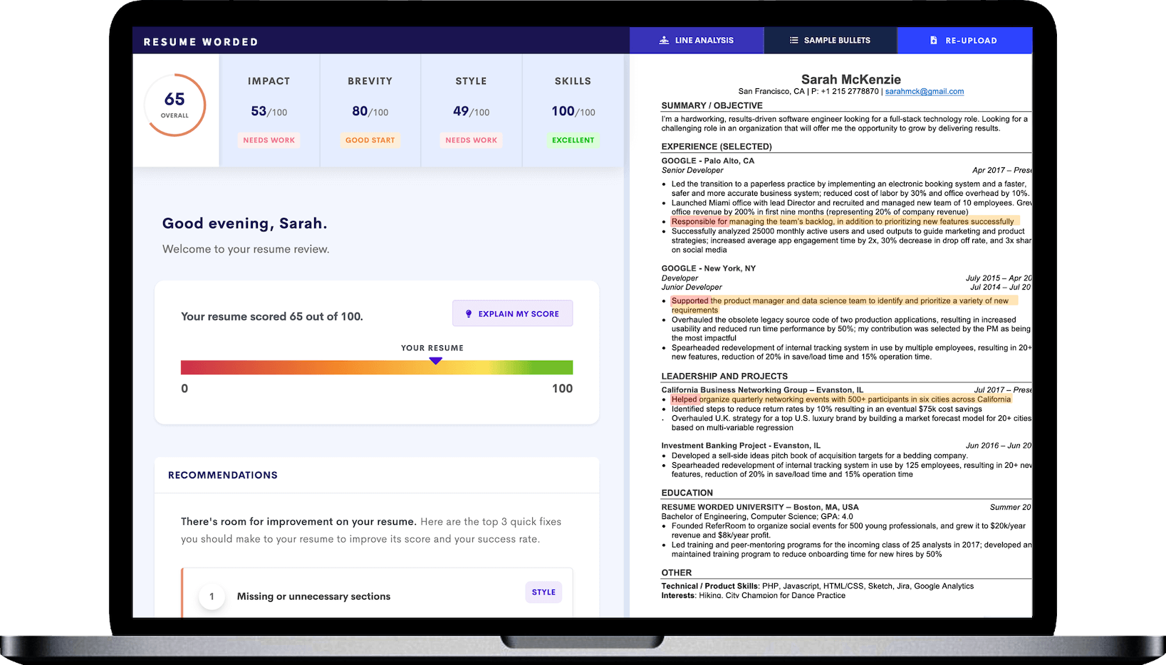 Resume Scanner Get A Free Ats Resume Scan