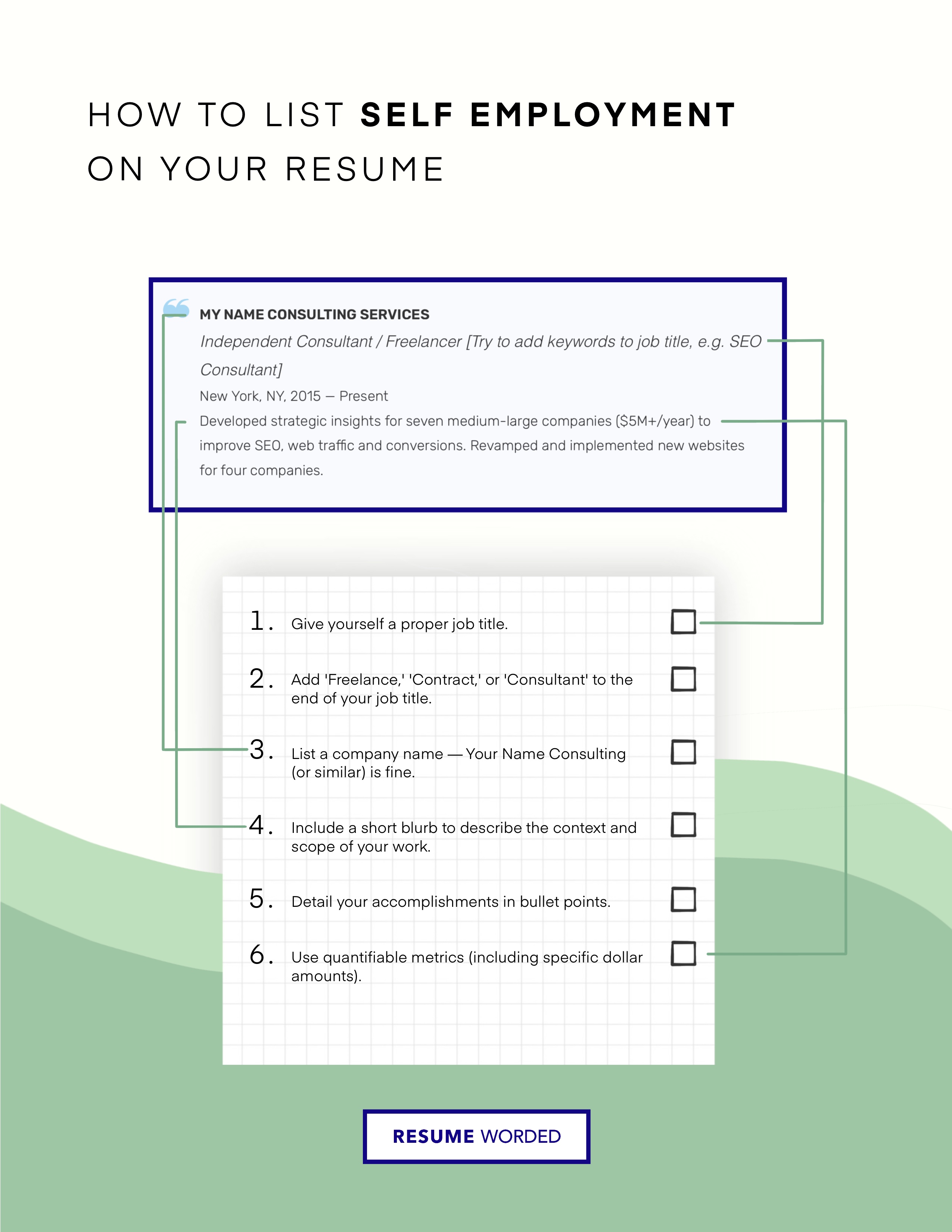 how-to-list-self-employment-on-your-resume-examples