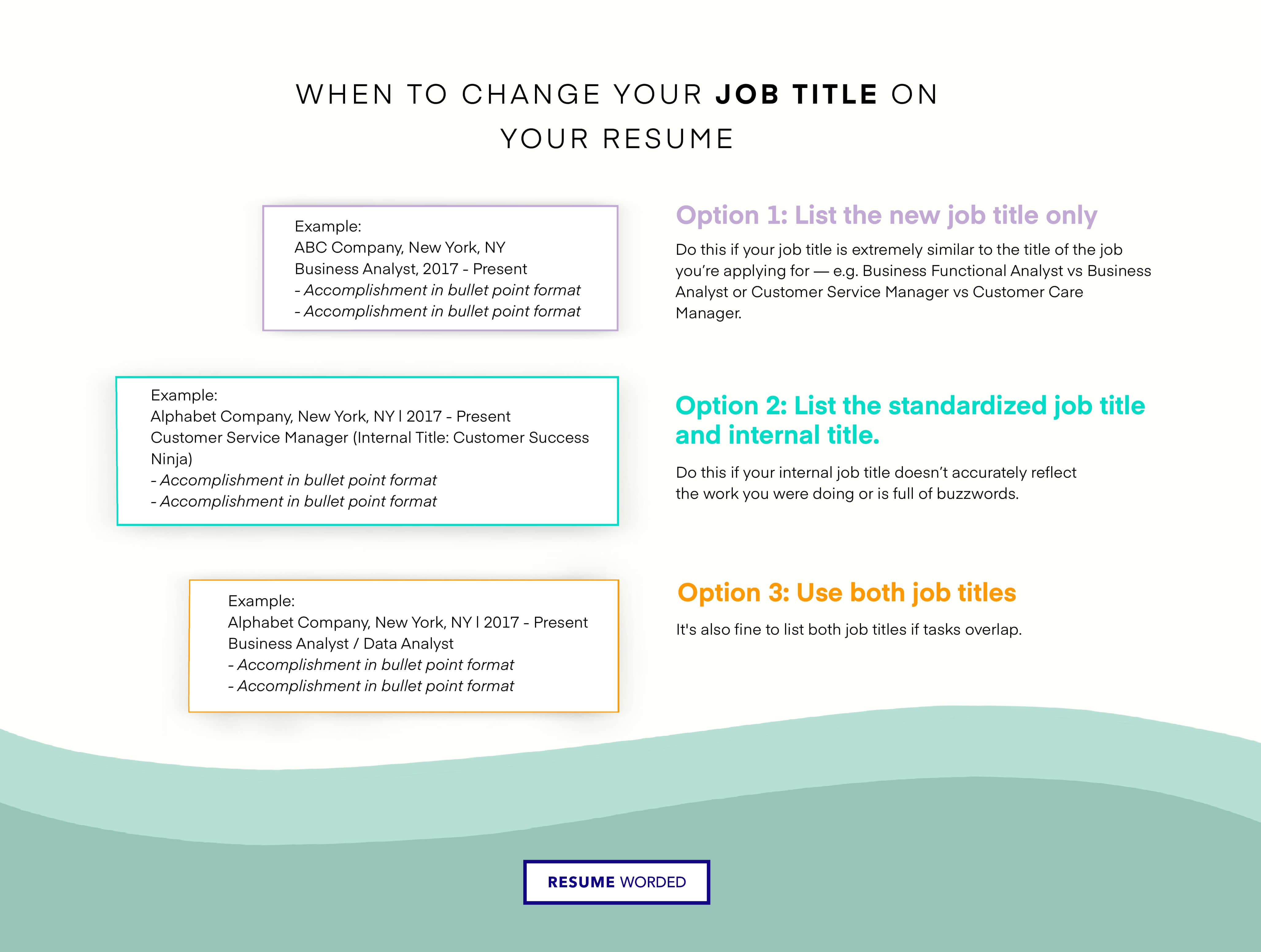 Changing Job Titles on Your Resume Do’s and Don’ts