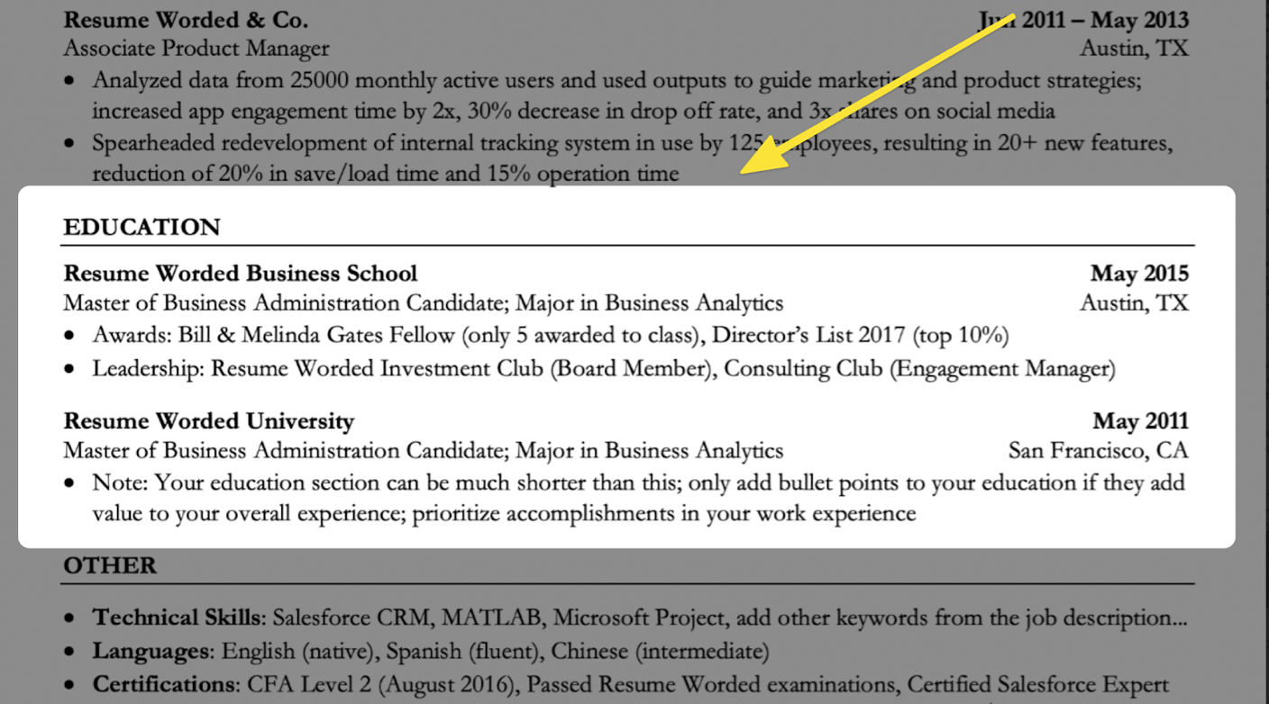 How to Put a Double Major on Your Resume