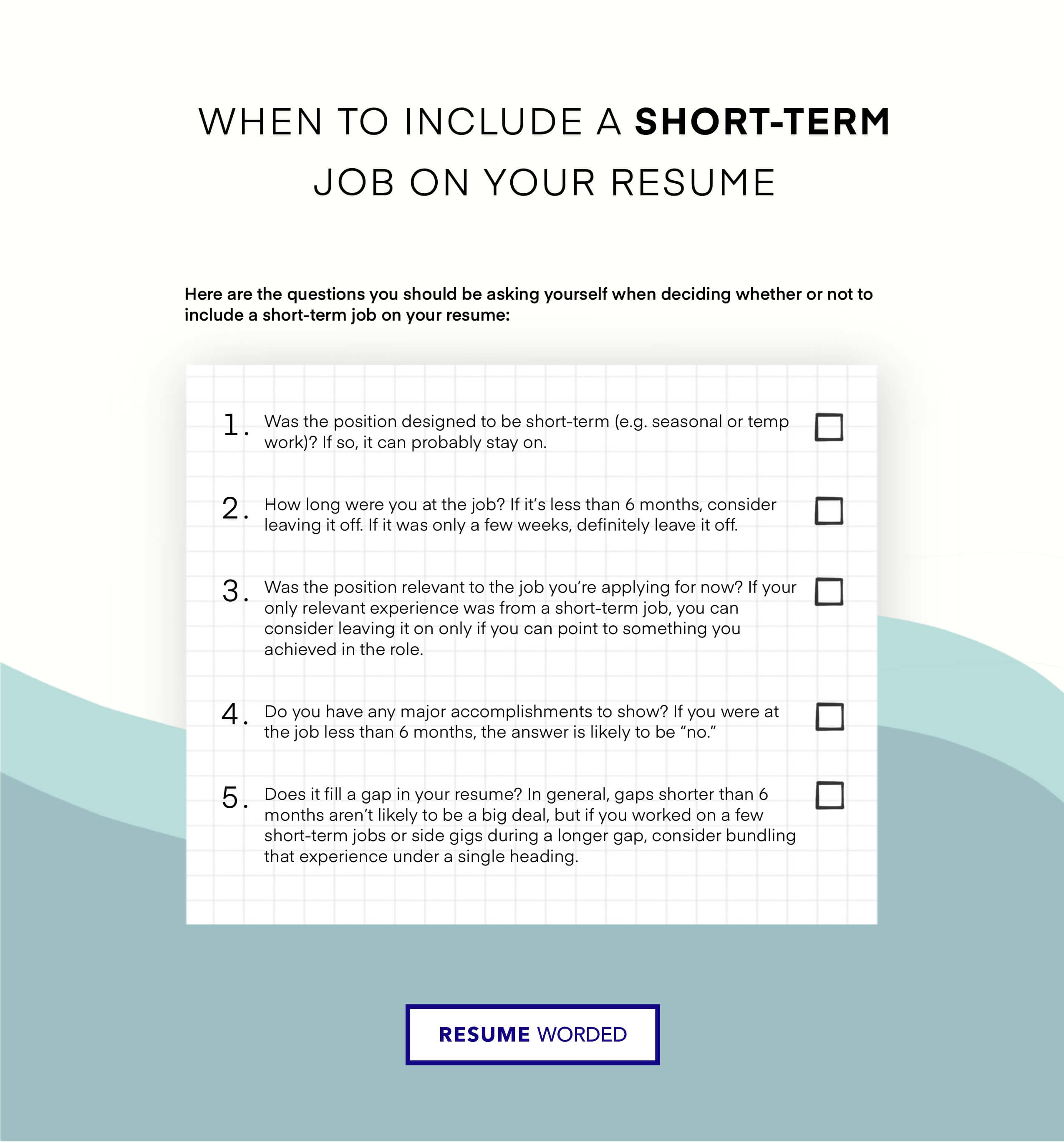 Should You Leave Short Term Jobs Off Your Resume