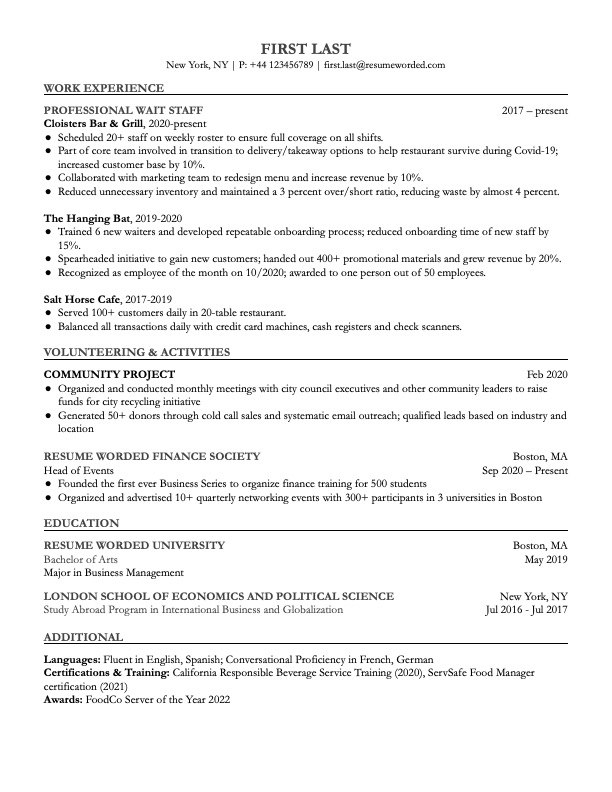 how to make a resume sound professional