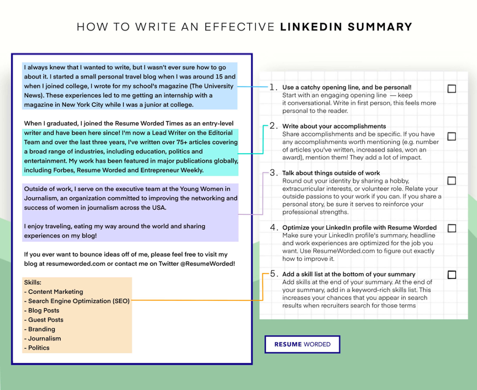 How to write an effective LinkedIn summary using ChatGPT