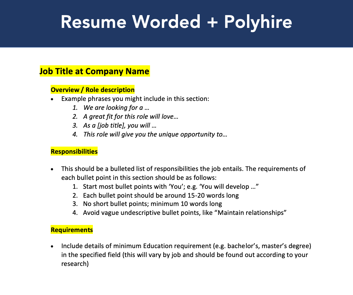 HR Manager (Human Resources Manager) Job Description