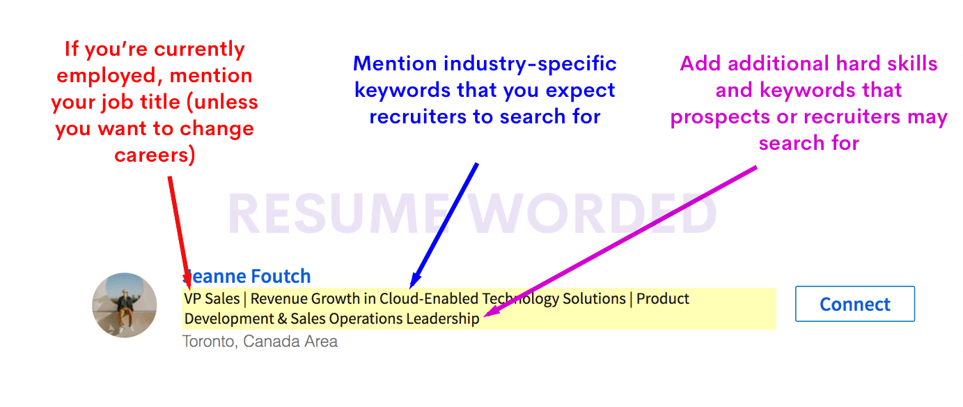 The best LinkedIn headlines are specific and use the right keywords