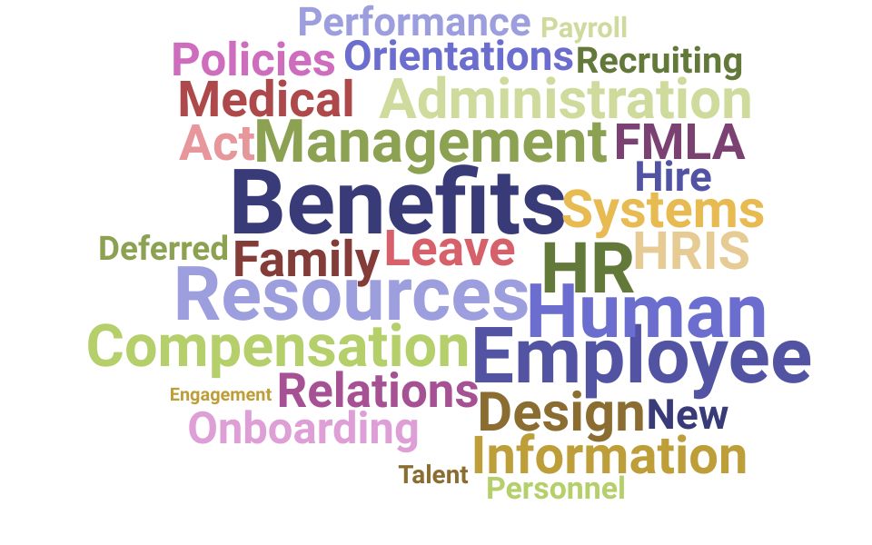 Top Human Resources Benefits Manager Skills and Keywords to Include On Your Resume