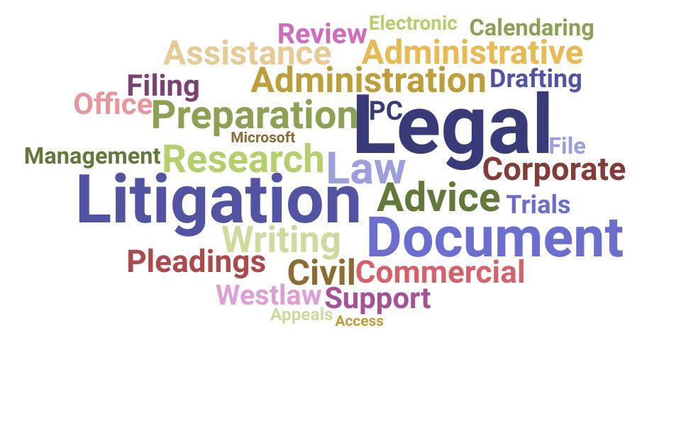 Top Legal Administrative Assistant Skills and Keywords to Include On Your Resume